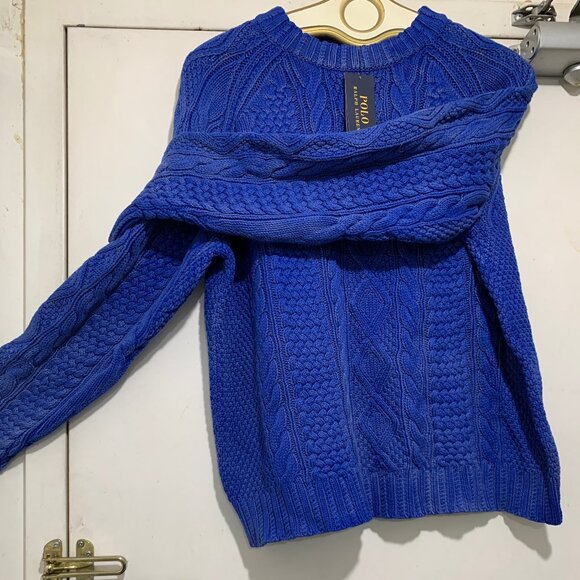 NEW POLO RALPH LAUREN CHUNKY KNITTED SWEATERS  SIZE XXL - Picture 11 of 15